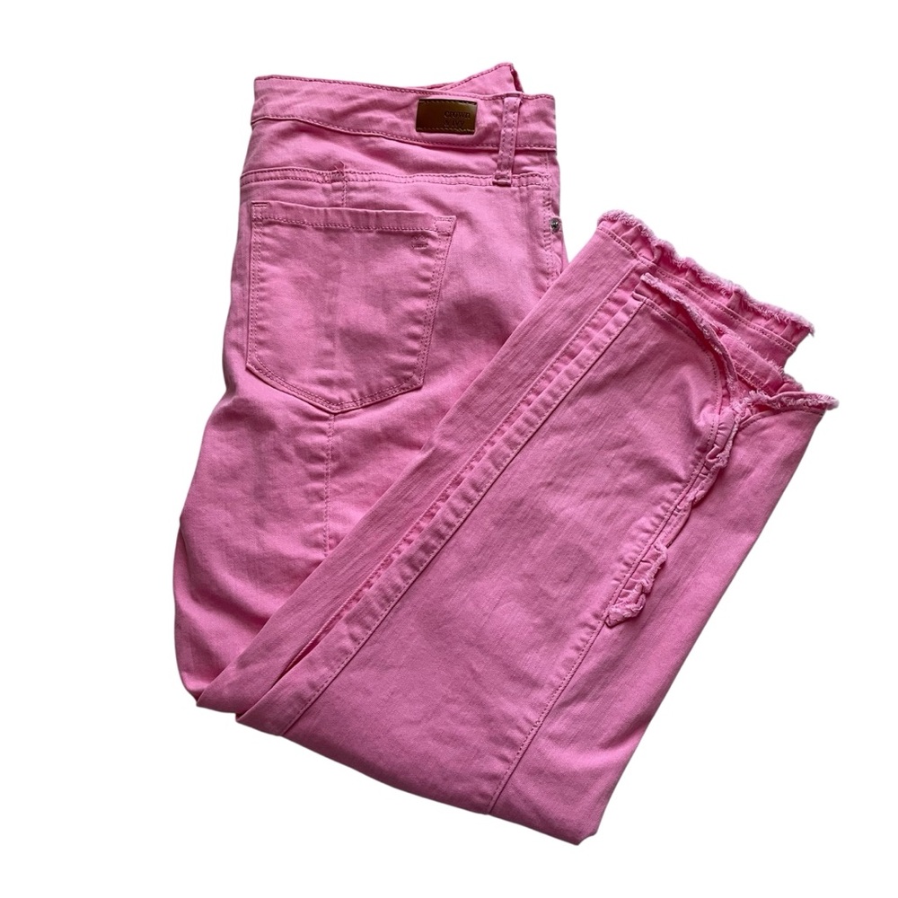 Crown & Ivy Pink High-Rise Skinny Crop Jeans, 14